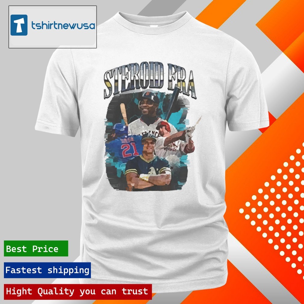 Original The Steroid Era Shirt Barry Bonds Mcgwire Canseco Sosa 2025 T Shirt
Buy This Shirt to Click...